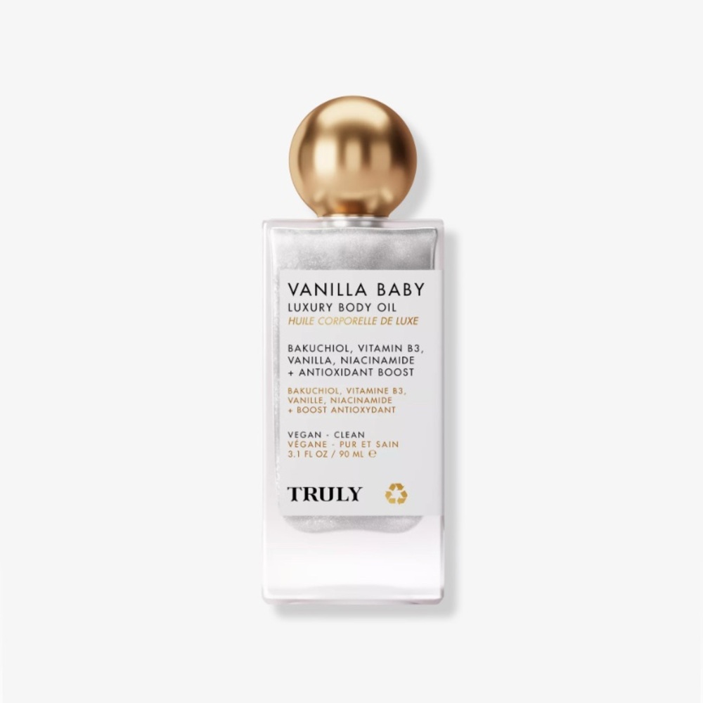 Truly Vanilla Baby Luxury Body Oil 1.7 fl oz New in Box